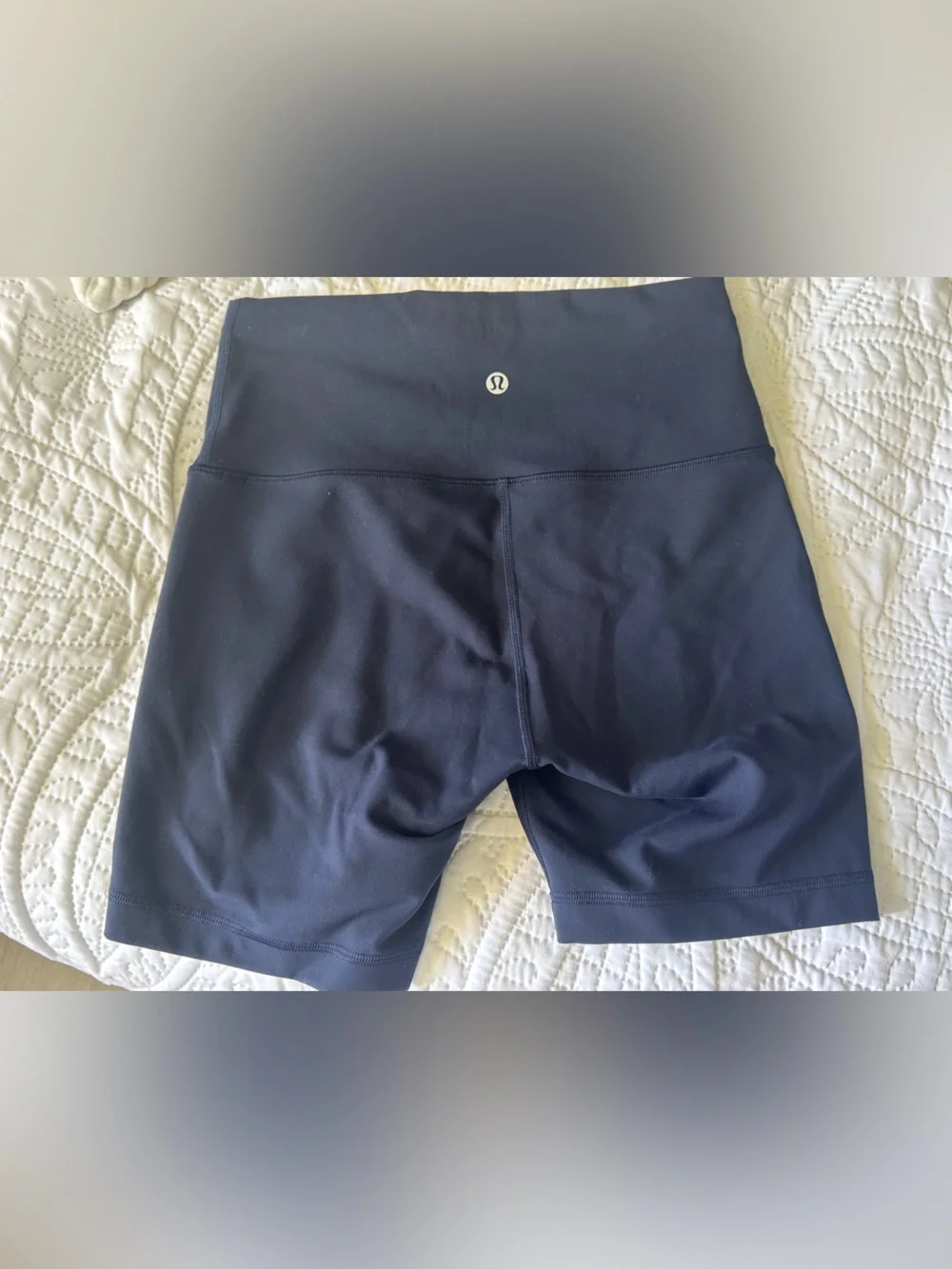 lululemon athletica Black Athletic Shorts with Reflective Logo